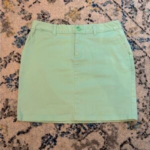 GAP Light Green Chino Skirt